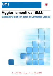 Copertina ebook ECM Evidenze Cliniche in corso di Lombalgia Cronica